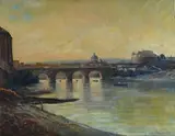 Enric Serra Auqué, Lungo Tevere con San Pietro e Castel Sant'Angelo