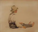 Jan Nowopacký, Figura seduta, 1867