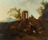Nicolaes Pieterszoon Berchem, Sosta per l' abbeveraggio