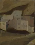 Paese by Gastone Breddo, 1931, Sul verso: etichetta V Mostra Nazionale Premio del Fiorino con dati dell'opera; sul telaio scritta autografa:, offered Dec 2018