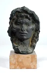 Bruno Innocenti, Volto di donna, bronze