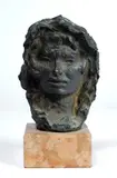 Bruno Innocenti, Volto di donna, bronze