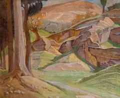 Raffaele De Grada, Paesaggio a Staggia, 1930