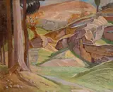 Raffaele De Grada, Paesaggio a Staggia