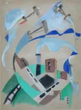 Italo Ferro, Aeroplano in volo, 1930
