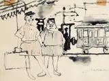Alla stazione by Mino Maccari, offered Dec 2018