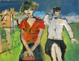 Il saluto di Von Stroheim by Mino Maccari, 1971, offered Dec 2018