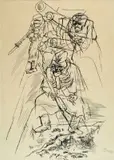 George Grosz, Zu "Drei soldaten" von Berthold Brecht