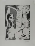 Sculpteur et sculpture by Pablo Picasso, 1965, offered Dec 2018