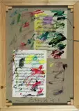 Senza titolo by Giuseppe Chiari, collage and mixed media on card, offered Dec 2018