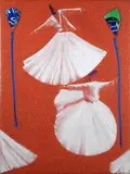 Dervisci by Aldo Mondino, 1998, Sul verso: firma, offered Dec 2018