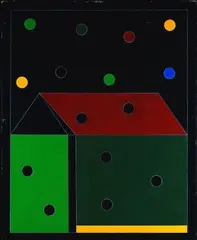 Balocchi by Franco Angeli, 1985, Sul verso: firma e titolo. Autentica Archivio Franco Angeli, offered Dec 2018