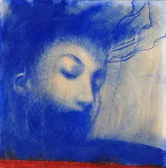 Oltremare by Omar Galliani, 1995, Sul verso: firma, offered Dec 2018