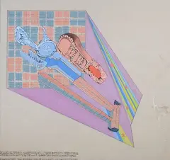 Abitare il tempo by Nanda Vigo, 1989, Iscrizione in basso a sinistra: "Nanda Vigo- Rituale domestico- Verona/she ra move on...Assonometria favolista/, offered Dec 2018
