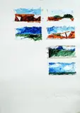 Senza titolo by Mario Schifano, 1974, mixed media on paper, offered Dec 2018
