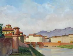 L'Arno alla fortezza by Ferruccio Pizzanelli, offered Dec 2018