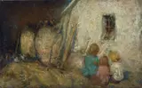 Bambini nell'aia by Cesare Ciani, offered Dec 2018