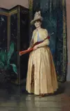 Eugenio Cecconi, Signora con ventaglio