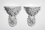 Galileo Chini, Due mensole, in ceramica