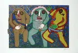 Tre personaggi by Enrico Baj, offered Oct 2018