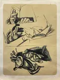 Studio di mani by Renato Guttuso, offered Oct 2018