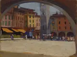 Giovanni Zangrando, Scorcio di piazza