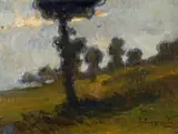 Giovanni Zangrando, Paesaggio con alberi