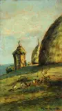 Galline tra i covoni by Gino Romiti, offered Oct 2018