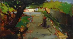 Strada con contadina by Giovanni Bartolena, offered Oct 2018