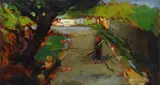 Giovanni Bartolena, Strada con contadina