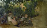 Donna e bambini by Cesare Ciani, offered Oct 2018