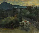 Dopo il tramonto a Pietramala by Telemaco Signorini, offered Oct 2018