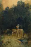 Plinio Nomellini, Lavoro nei campi