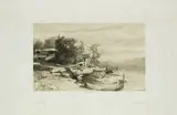 Alexandre Calame, Paesaggio fluviale, Stampa