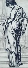 Figura di spalle by Federigo Angeli, inchiostro and pencil on paper, offered Oct 2018