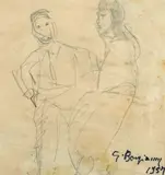 Figure by Guido Borgianni, 1957, offered Oct 2018