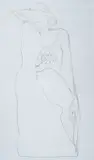 Antonio Manzi, Figura, pencil on paper