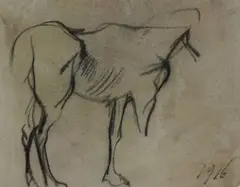 Studio per cavallo by Arturo Checchi, 1916, offered Sep 2018