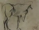 Arturo Checchi, Studio per cavallo, 1916