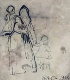 Arturo Checchi, Contadina con figli