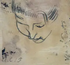 Volto by Arturo Checchi, 1915, Sigla e data in basso a sinistra., offered Sep 2018
