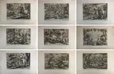Antonio Tempesta, Diverse cacce di animali, 1609, Serie di otto stampe e un frontespizio.
