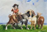Giuseppe Palizzi, Contadinella con capre