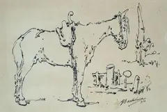 Cavallo by Giovanni Bartolena, 1914, offered Sep 2018