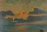 Marina by Cafiero Filippelli, oil on cardboard, offered Sep 2018