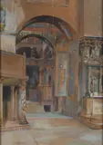 Carl Horn, Venezia, Interno di San Marco, 1906