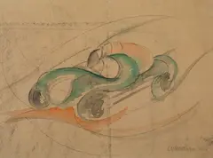 Ugo Gianattasio, Auto in corsa, 1920