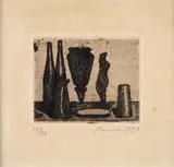 Natura morta con la statuina by Giorgio Morandi, 1922, offered Jul 2018