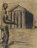 Uomo e tempio by Mario Sironi, offered Jul 2018