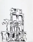 Foro romano by Orfeo Tamburi, offered Jul 2018